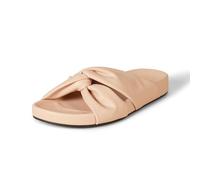 Amazon Essentials Sandalia con cintas cruzadas Mujer, Beige Claro, 39.5 EU