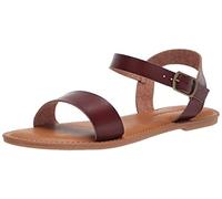Amazon Essentials Sandalia con Hebillas de Dos Tiras Mujer, Marrón, 43 EU