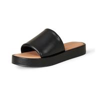 Amazon Essentials Sandalia con Plataforma Plana Mujer, Negro, 38.5 EU