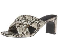 Amazon Essentials Sandalia de tacón con Correas Cruzadas Acolchadas y Plantilla de Espuma viscoelástica Mujer, Multi Efecto Piel de Serpiente, 38.5 EU