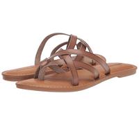 Amazon Essentials Sandalia Plana Mujer, Marrón Seta, 39 EU Ancho