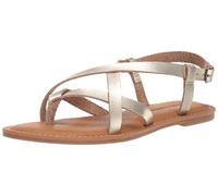 Amazon Essentials Sandalias de Tiras Informal Mujer, Dorado, 44.5 EU
