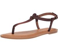 Amazon Essentials Sandalias Informales de Dedo con Tira en el Tobillo Mujer, Marrón, 39 EU