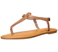 Amazon Essentials Sandalias Informales de Dedo con Tira en el Tobillo Mujer, Marrón Seta, 42 EU