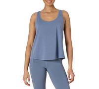 Amazon Essentials Suave y Ligera Camiseta Deportiva de Algodón sin Mangas, con Tirantes y Sisas Grandes, Corte Holgado y Espalda Cruzada para Entrenamiento y Yoga Mujer, Gris Pizarra, XXL