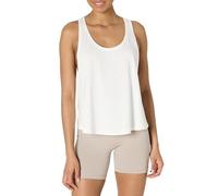 Amazon Essentials Suave y Ligera Camiseta Deportiva de Algodón sin Mangas, con Tirantes y Sisas Grandes, Corte Holgado y Espalda Cruzada para Entrenamiento y Yoga Mujer, Blanco, XXL