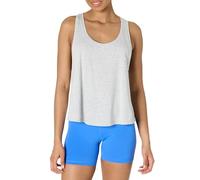 Amazon Essentials Suave y Ligera Camiseta Deportiva de Algodón sin Mangas, con Tirantes y Sisas Grandes, Corte Holgado y Espalda Cruzada para Entrenamiento y Yoga Mujer, Gris Claro Mezcla, XS