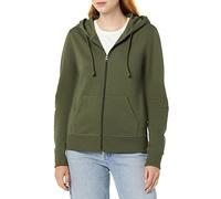 Amazon Essentials Sudadera con Capucha de vellón de Rizo francés con Cremallera Completa para Mujer (Disponible en Tallas Grandes), Oliva Oscuro, Talla XS