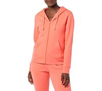 Amazon Essentials Sudadera con Capucha de vellón de Rizo francés con Cremallera Completa para Mujer (Disponible en Tallas Grandes), Rosa Brillante, Talla XS