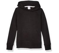 Amazon Essentials Sudadera con Capucha Niña, Negro, 4 años