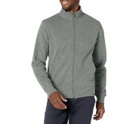 Amazon Essentials Sudadera de Forro Polar con Cremallera y Cuello Semicisne, Corte Estándar y Peso Medio Hombre, Gris Chiné Moyen, S