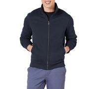 Amazon Essentials Sudadera de Forro Polar con Cuello Perkins y Cremallera Completa Hombre, Azul Marino, XL