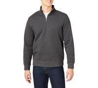 Amazon Essentials Sudadera de Manga Larga con Forro Polar y Cierre de un Cuarto Hombre, Carbón Mezcla, S
