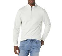 Amazon Essentials Sudadera de Manga Larga con Forro Polar y Cierre de un Cuarto Hombre, Gris Claro, S