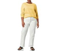 Amazon Essentials Sudadera de vellón de rizo francés con cuello redondo para mujer (disponible en tallas grandes), color amarillo mostaza claro, talla L