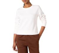Amazon Essentials Sudadera de vellón de rizo francés con cuello redondo para mujer (disponible en tallas grandes), color blanco, talla L