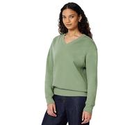 Amazon Essentials Sudadera Extragrande de vellón con Cuello en V para Mujer, Color Verde Salvia, Talla S