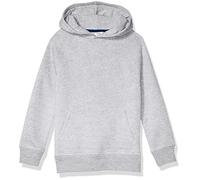 Amazon Essentials Sudaderas de Forro Polar con Capucha Niño, Gris Claro Mezcla, 8 años