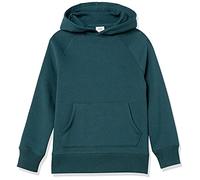 Amazon Essentials Sudaderas de Forro Polar con Capucha Niño, Verde Oscuro, 11-12 años