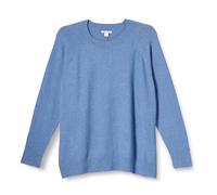 Amazon Essentials Suéter de Manga Larga Suave al Tacto para Mujer, de Ajuste clásico, con Cuello Redondo, Color Azul Aciano,