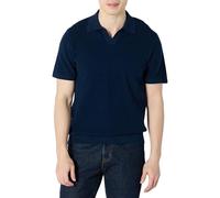 Amazon Essentials Suéter Polo de Punto de Manga Corta para Hombre, Ajuste Regular, Color Azul Marino, Talla L