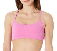 Amazon Essentials Sujetador Deportivo FormFlex de Alto Rendimiento para Yoga, Suave y Ligero, con Espalda en Y Mujer, Rosa Flamenco, XS