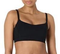 Amazon Essentials Sujetador Deportivo FormFlex para Yoga, Suave y Ligero, con Cuello en Forma de Corazón Mujer, Negro, XL