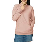 Amazon Essentials Top de Felpa de Manga Larga y Cremallera de un Cuarto (Disponible en Tallas Grandes) Mujer, Rosa Claro, L