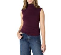 Amazon Essentials Top Sin Mangas con Cuello Alto de Corte Ajustado Mujer, Burdeos, XXL