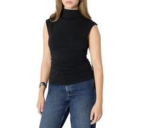 Amazon Essentials Top Sin Mangas con Cuello Alto de Corte Ajustado Mujer, Negro, XS