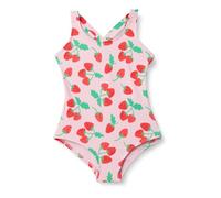 Amazon Essentials Traje de baño de una pieza con espalda cruzada Niña, Fresas Rojas Y Tomate Rosa, 11-12 años