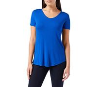 Amazon Essentials Túnica Holgada de Manga Corta y Cuello en Pico (Disponible en Tallas Grandes) Mujer, Azul Cobalto, XXL