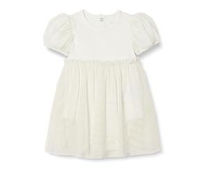 Amazon Essentials Vestido con body de tul Bebé Niña, Marfil, 12 meses