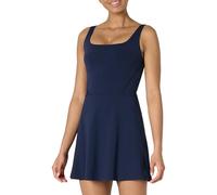 Amazon Essentials Vestido de Tenis Deportivo de FormFlex Supersuave, con Bodi, Sujetador y Pantalones Cortos Incorporados Mujer, Azul Marino, XL