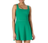 Amazon Essentials Vestido de Tenis Deportivo de FormFlex Supersuave, con Bodi, Sujetador y Pantalones Cortos Incorporados Mujer, Verde Esmeralda, L