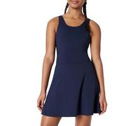 Amazon Essentials Vestido de Tenis Deportivo de FormFlex Supersuave, con Bodi, Sujetador y Pantalones Cortos Incorporados Niña, Azul Marino, 10 años