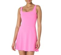 Amazon Essentials Vestido de Tenis Deportivo de FormFlex Supersuave, con Bodi, Sujetador y Pantalones Cortos Incorporados Mujer, Rosa Flamenco, M