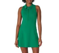 Amazon Essentials Vestido Deportivo FormFlex Tipo Polo para Tenis, Suave, con Sujetador y Pantalones Cortos Incorporados Mujer, Verde Esmeralda, S