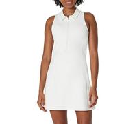 Amazon Essentials Vestido Deportivo FormFlex Tipo Polo para Tenis, Suave, con Sujetador y Pantalones Cortos Incorporados Mujer, Blanco, L