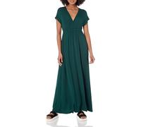 Amazon Essentials Vestido Entallado Largo (Talla Grande Disponible) Mujer, Verde Jade, L
