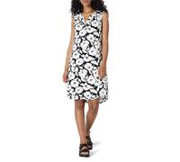 Amazon Essentials Vestido Recto de Tejido sin Mangas Mujer, Blanco Negro Floral Abstracto, M