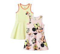Amazon Essentials Vestidos de Punto sin Mangas Niña, Pack de 2, Minnie Mouse, 9 años