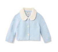Amazon Essentials x Sofia Grainge Chaqueta de Punto con Cuello Peter Pan Unisex Bebés, Azul Pálido, 24 Meses
