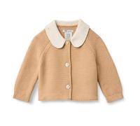 Amazon Essentials x Sofia Grainge Chaqueta de Punto con Cuello Peter Pan Unisex Bebés, Camel Claro, 24 Meses