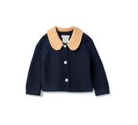 Amazon Essentials x Sofia Grainge Chaqueta de Punto con Cuello Peter Pan Unisex Niño, Azul Marino, 2 años