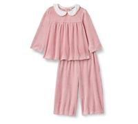 Amazon Essentials x Sofia Grainge Conjunto de Pana y Terciopelo Bebé Niña, Carmín, 24 meses