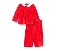 Amazon Essentials x Sofia Grainge Conjunto de Pana y Terciopelo Bebé Niña, Rojo, 6-9 meses