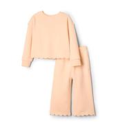 Amazon Essentials x Sofia Grainge - Conjunto de pantalón y Camiseta de Rizo francés para niña pequeña, Color melocotón pálido, Talla 2T
