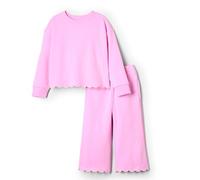 Amazon Essentials x Sofia Grainge - Conjunto de pantalón y Camiseta de Rizo francés para niña pequeña, Rosa, 3T