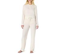 Amazon Essentials x Sofia Grainge Conjunto de Pijama con Cuello Henley de Manga Larga Mujer, Marfil, XS